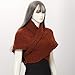 FAD-4U Women's Triangular Scarf Winter Knitted Wrap for Fashionable Warmth Sweater Neckerchief Cape Plus