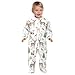 Emelivor Deer Leaves Birds Baby One-Piece Newborn Pajamas Cotton Sleepwear Outfits for Girls Boys Kids
