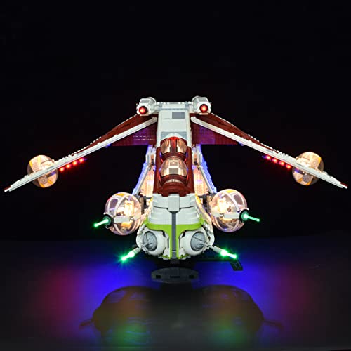 LightGo LED Lighting Kit Designed for Lego 75309 Republic Gunship Building Set - Not Include Model (Classic Version)