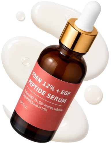 Salmon DNA PDRN 120,000 ppm EGF Peptide Microneedling Serum w/Volufiline, Phyto PDRN 12%, Growth...