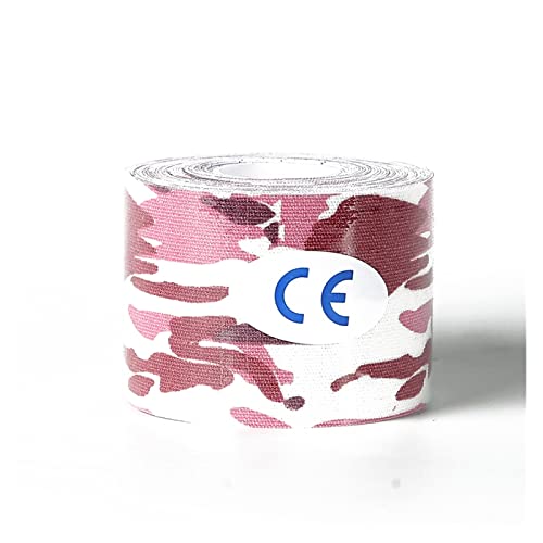 Yipmai Kinesiology Tape Sport Athletics Elastic Gnee Souppe Support du coude Protecteur Pad Volleyball Bandage Kinesio Fixer Tape Broupeaux (Color : C Red W, Size : 5cmX5m) Cover