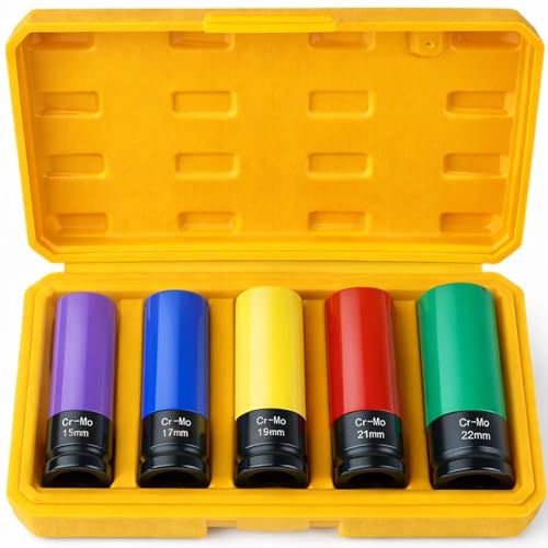 Image of MIKKUPPA 1 /2 inch Drive Lug Nut Socket Set - 5 Pieces