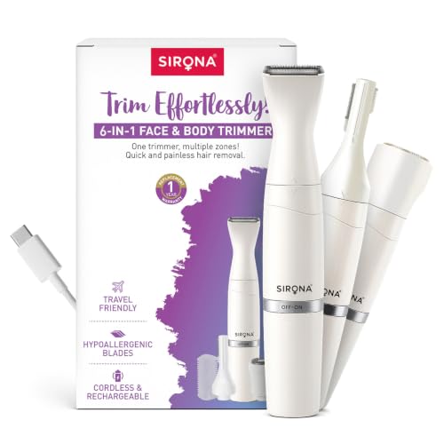 Sirona 6-IN-1 Face & Body Trimmer for Women - Image 2