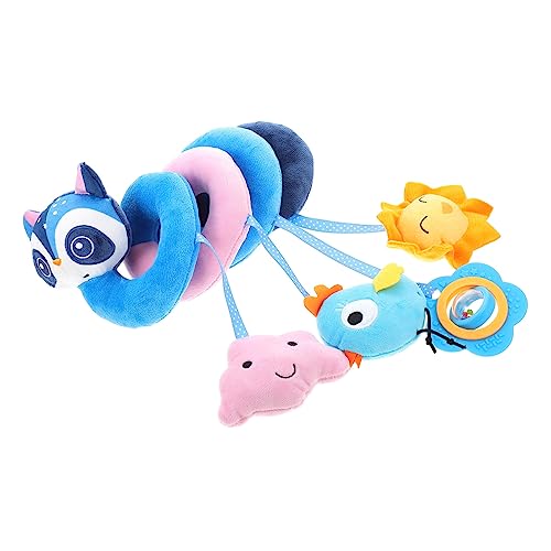 jojofuny ベッド周り スパイラルカーのおもちゃ スクランプぬいぐるみ ベルコンフォートおもちゃ ベビーカーシートのおもちゃ 動物 ガラガラ ベッドハンギング 飾る 赤ちゃん