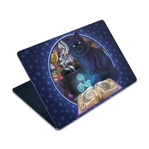 Skin vinyle MacBook Air 15 M2 couverture autocollante décorative motif chat noir sorcellerie