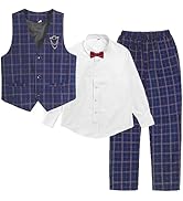 LOLANTA Jongens geruite gilet set, kinderen bruiloft formele outfits