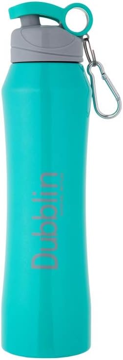 DUBBLINStainless Steel Double Wall Vacuum Insulated BPA-free Water Bottle (Green,800ml)