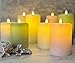 LumiPur Signature Natural Glow Flickering Flameless LED Wax Pillar Candle (3.5