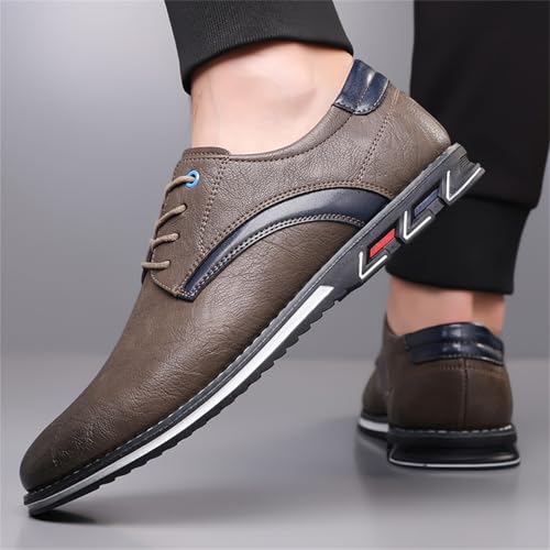 Image of Men's Oxford Casual Dress Shoes Classic Tuxedo Lace-up Lightweight Formal Loafers