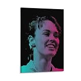 GENERIC テニス選手 マルチナ・ヒンギス キャンバスアートポスターとウォールアート画像プリント モダンファミリーベッドルーム装飾 フレームスタイル 20x30インチ(50x75cm)