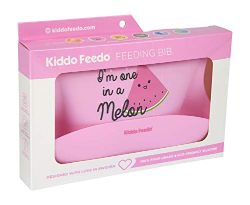 Kiddo Feedo Silicone Baby Bibs, Soft, Adjustable, Waterproof And Non Messy, Designed In Sweden, Pink #TOP6