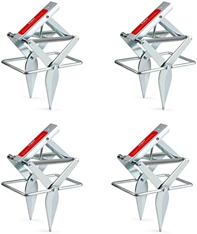 ALLRoad 4 Packs Easy Setup Mole Trap with Quick Kill Reusable Eliminator Scissor Trap Gopher Trap- Non Toxic and Protect The Lawn