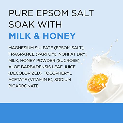 Dr. Teal's Epsom Salt Soaking Solution, Soften & Nourish with Milk and Honey, 48 Oz - image 8