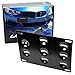 iJDMTOY No Drill Front Bumper Tow Hook License Plate Mounting Bracket Adapter Kit for BMW F30 F31 F32 F34 F10 G30 G31 3 4 5 Series E84 X1 etc