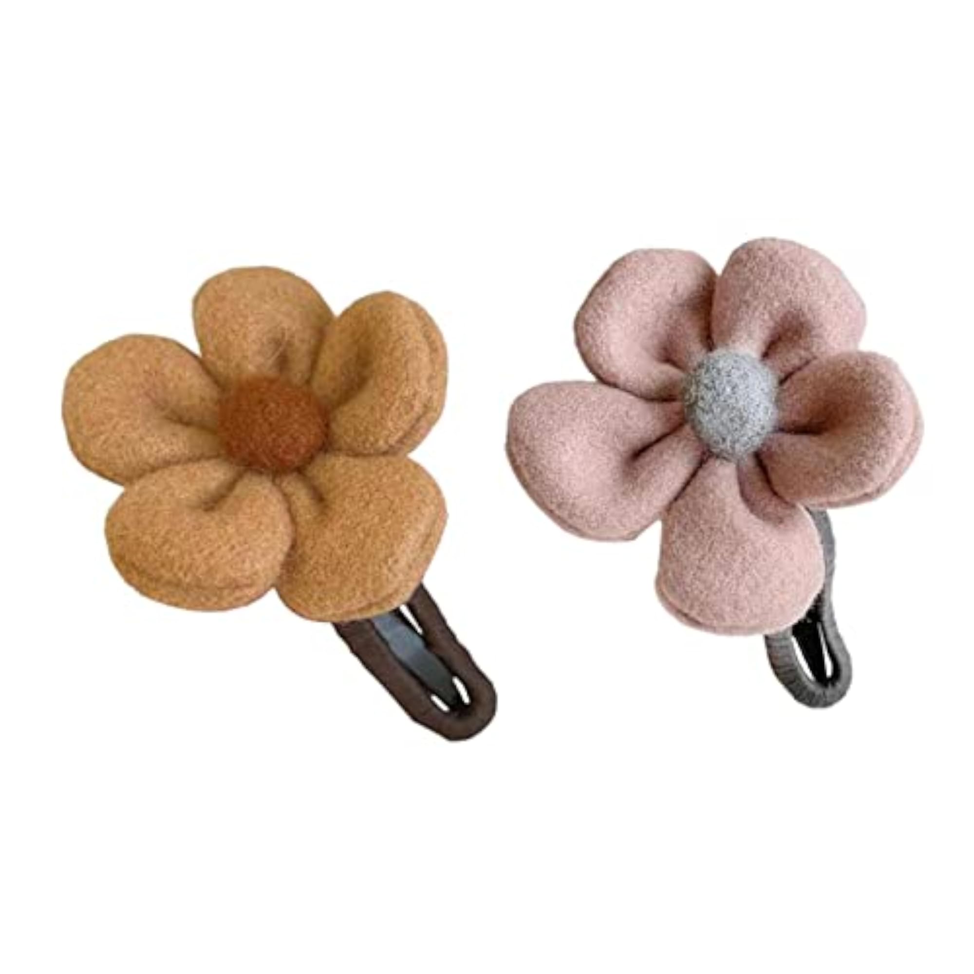 2 Pieces Autumn Winter Large Flower Hair Clip