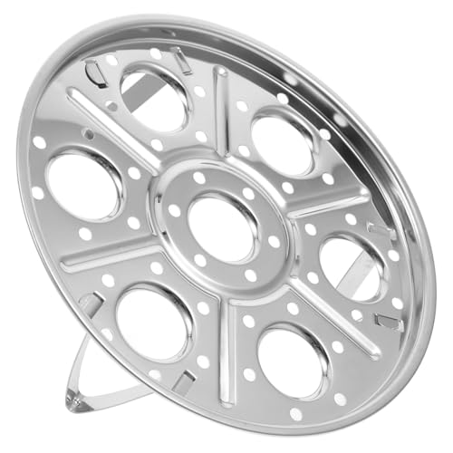 Homoyoyo de huevos bote al vapor soporte de vapor soporte de bote de manchas olla de vapor comida al vapor cesta de vapor de bambú tamalera olla de tamal Acero inoxidable Plata