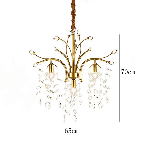 Lustre cristal fleur E14 pour illuminer une chambre sombre