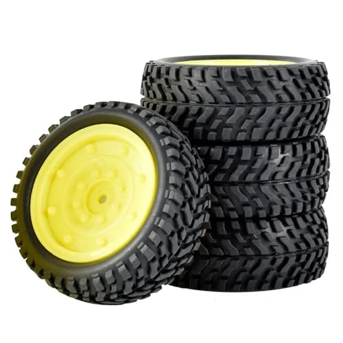 RC��������̕��i For Wltoys 144001 124018 124019 For MN99S MN90 MN86 For HSP For HPI 1:10 1:14 1:16 4 �z�C�[���I�t���[�h�^�C���z�C�[����(F yellow)