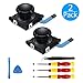 [New Version] 2 Pack 3D Replacement Joystick Analog Thumb Stick for Nintendo Switch Joy-Con Controller - Include Tri-Wing & Screwdriver Tool