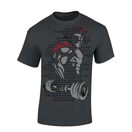 Baddery Camiseta: Train Hard Spartan/Bodybuilding/Fisico-Culturismo/Gimnasio/Gym/Músculo/Trabajo/T-Shirt Unisex/Regalo para Culturista (L)