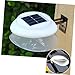 Angoily 2pcs Lamp Tool Warm Solar Practical Convenient Garden Lights Fence Pathway White Outdoor Gutter