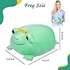 CAZOYEE Cuddly Frog Plush Pillow for Kids Adults, Chubby Frog Stuffed Animal for Hugging, Gifts for Girls & Boys, Cozy Bedroom Decor Soft Toy #3