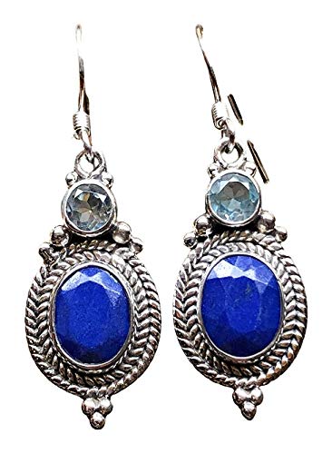 Genuine Blue Lapis Lazuli, Blue Topaz...