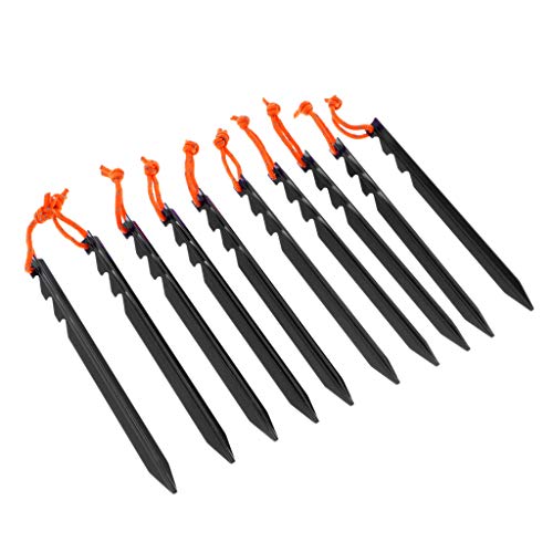 YIJU 10 Unidades de Treinamento de Estacas Multiuso para Estacas - Preto