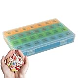 Organizer Medicinali Scatola Portapillole da Viaggio Antipolvere con