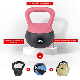 NZG Iron Sand Soft Kettlebell, Shock-Proof Weights
