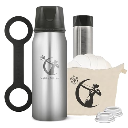 Image of Free The Moms Starter Kit, Breastmilk Chiller Reusable Storage Container and Accessories by CERES CHILL | Keeps Milk Safe for up to 20 Hours | Connects w/Major Pumps (Per My Last Email Steel)