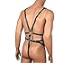 OnundOn Herren Riemenbody Körper Leder Harness Männer String Unterwäsche Bodysuit Fetisch Einstellbar