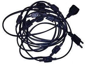VRCT 13+1 Female Sockets Jointer Wire for LED/Rice Lights, Set of 4 (Colour May Vary) 2