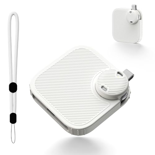 For Soundcore Anker Work ?��? ��p �V���R���ی�P�[�X �_?���P �S�ʕی� �ϏՌ� �h�o �L�Y�h�~ �ȒP���O�� �V���R���X�t�� �k?�t�� (�z���C�g)