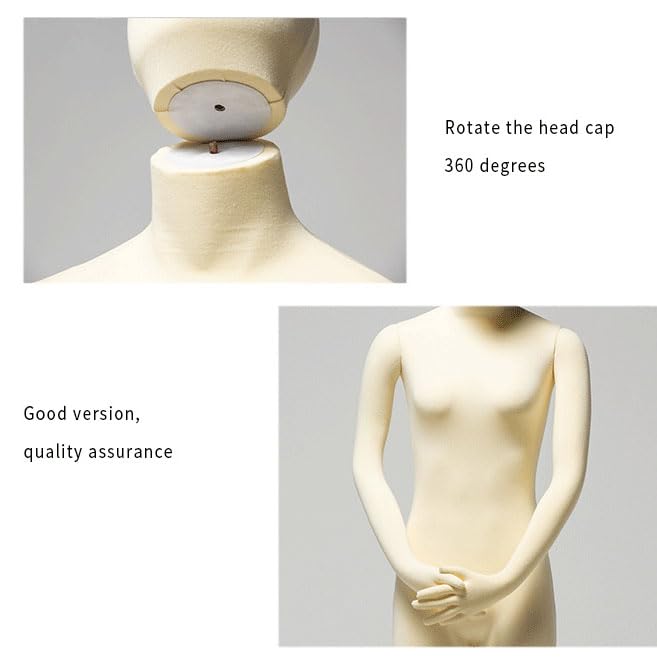 Amazon.co.jp: ポーズ可能なマネキン全身、柔軟なドレスフォーム