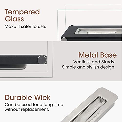 Brian & Dany Tabletop Ethanol Fireplace For Indoor/Outdoor #TOP5