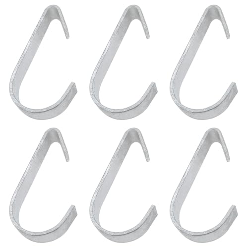 XZW 6PCS 1-3/8 inch Door Clip Chain Net Fence Gate Clip Chain Net Fence Parts for 1-3/8 inch Outer Diameter Pipes of Galvanized Steel