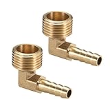 messing verschraubung 3/4 zoll flachdichtend Widerhaken wird in den Schlauch gesteckt. So ist der Außendurchmesser des Widerhakens fast gleich dem Innendurchmesser des Schlauches. Und das andere Ende ist ein G-Stecker.