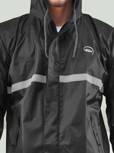 Image of LUX VENUS Reflecting Design Tapping Rain Suit for Men