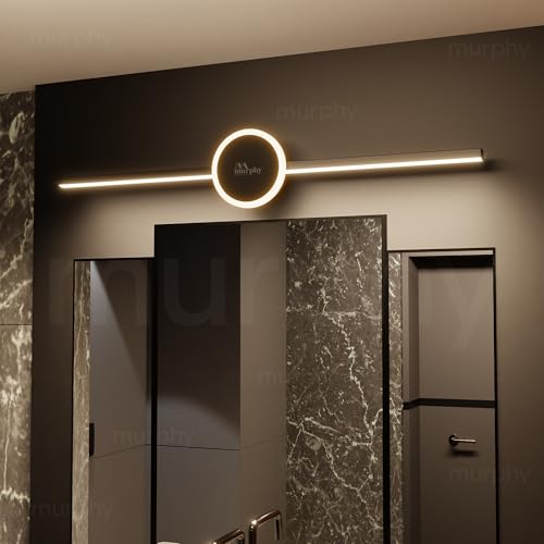 Image of Murphy Sun 16+2W LED Picture Frame & Dressing Table Light - Black Finish, 3-Color Dimmable (White, Warm White, Natural White) - Pack of 2