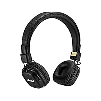 Marshall Major II Bluetooth On-Ear Headphones, Black (4091378) - Discontinued