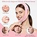 Skqi Face Lift V Line Lifting Jawline Shaper Chin Strap for Sleeping, Women Skin Sagging, Mouth Breath Jaw Retraction (Pink)