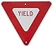 Brady 94148 22" Height, 22" Width Standard Traffic Sign, Legend "Yield"