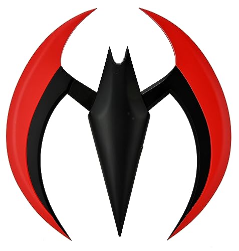 Batarang Batman Beyond NECA réplique 1/1 rouge 20cm fini les faux décors