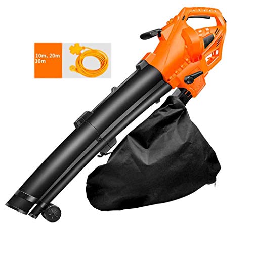 Azyq Soplador 3000W Hoja de alta potencia, 30M Cable de extensión Velocidad eléctrica 15000R / Min, Velocidad máxima del viento 270 Km/H - Velocidad de rotura de la cuchilla hasta 10: 1,Cable de t