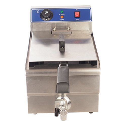 Friteuse, Fritteuse-elektro, Gastronomie Edelstahl für Imbiss,Großküche,Pizzeria, Friteuse:Friteuse 16 l 380 V doppelt – Bild 3