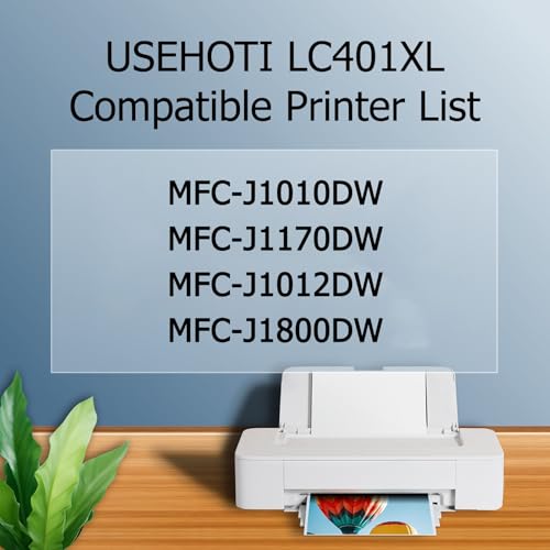 Image of LC401XL LC401 Black Ink Cartridges 2-Pack Compatible with Brother MFC-J1010DW MFC-J1012DW MFC-J1170DW MFC-J1800DW High Yield Replacement for Brother LC401XL LC401 Ink 2 Black