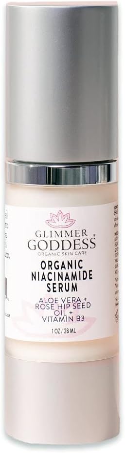 Organic Anti-Aging Serum with Niacinamide Vitamin B3, Tightens Pores, Reduces Wrinkles with 5% Niacinamide: A Miracle for Your Skin, 1 oz