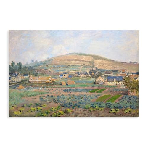Toile Rouen Monet pour salon - Poster impressionniste décoration murale 30x45