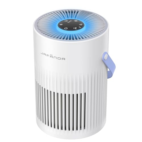 Jafända Luftreiniger mit HEPA Luftfilter, Luftreiniger Allergiker mit Griff, HEPA Filter gegen Staub Pollen Tierhaare Gerüche Air Purifier mit Aromatherapie für Schlafzimmer 7-farbiges Licht 20dB Jafända Luftreiniger mit HEPA Luftfilter, Luftreiniger Allergiker mit Griff, HEPA Filter gegen Staub Pollen Tierhaare Gerüche Air Purifier mit Aromatherapie für Schlafzimmer 7-farbiges Licht 20dB